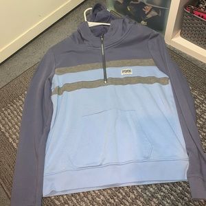 PINK quarter zip sweater